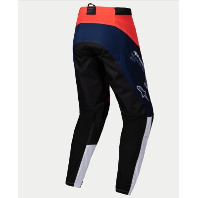 Pantalon Alpinestars Enduro Pro-Dura Navy Orange Vif Blanc 