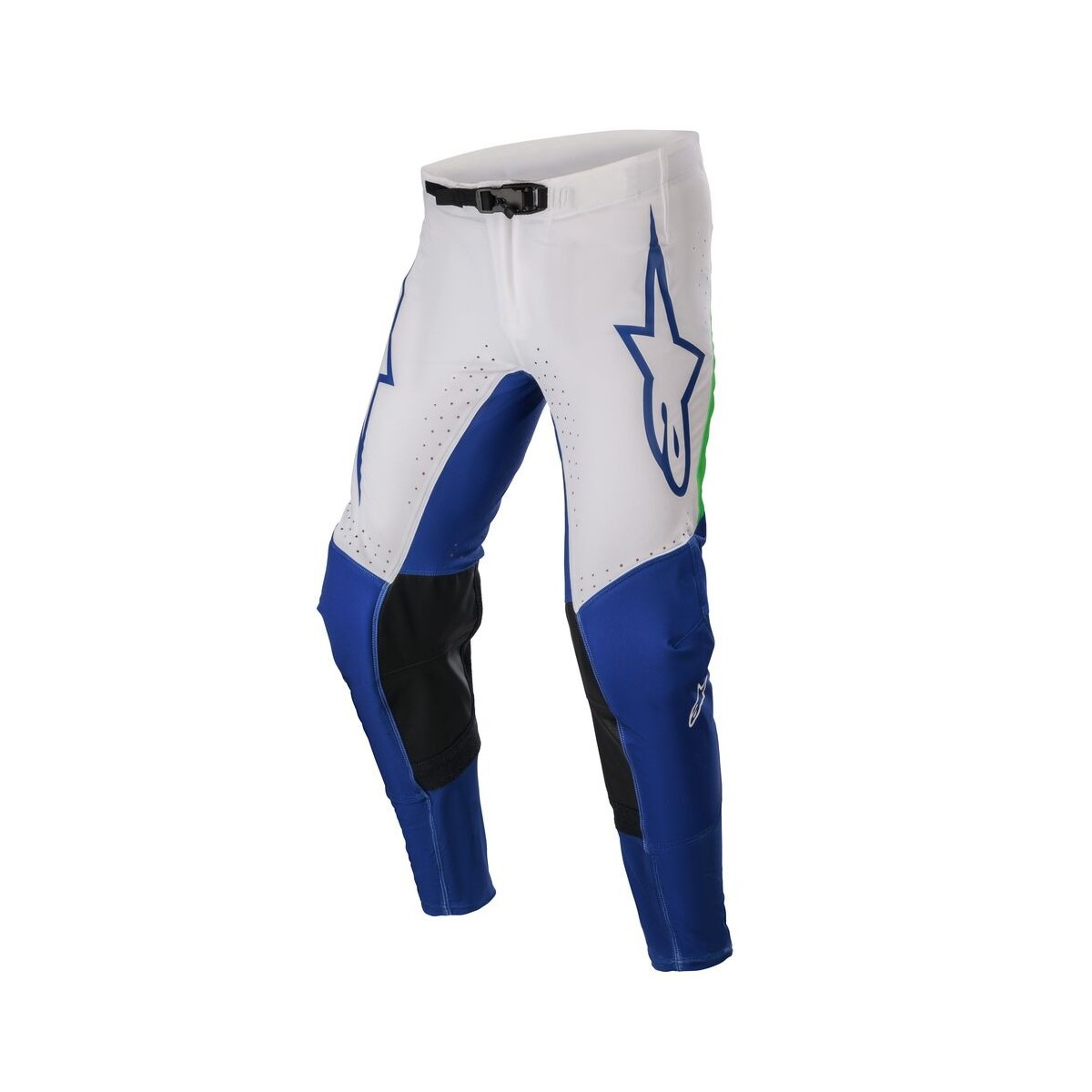 Pantalon Alpinestars Supertech Risen Bleu Blanc Vert Fluo 