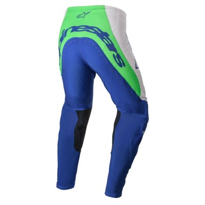 Pantalon Alpinestars Supertech Risen Bleu Blanc Vert Fluo 