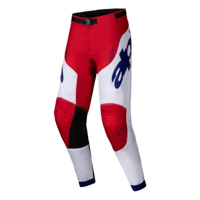 Pantalon Alpinestars Racer Veil Rouge Brillant Blanc 