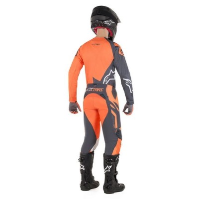 Pantalon Alpinestars Techstar Factory Anthracite Orange Fluo 