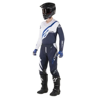 Pantalon Alpinestars Techstar Factory Blanc/ Marine 
