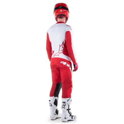 Pantalon Alpinestars Techstar Arch Rouge Mars Blanc 