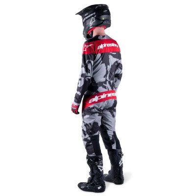 Pantalon Alpinestars Racer Tactical Gris Foncé Camo Rouge Mars 