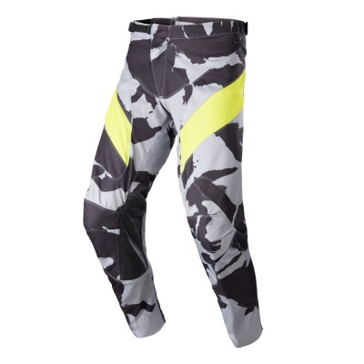 Pantalon Alpinestars Racer Tactical Gris Foncé Camo Jaune Fluo 