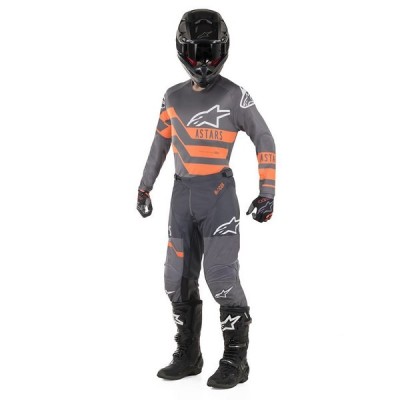 Pantalon Alpinestars Racer Flagship Gris/ Anthracite/ Orange Fluo 