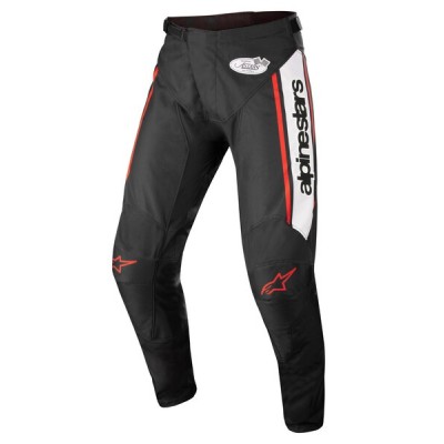 Pantalon Alpinestars Racer Flagship Noir Blanc Rouge Fluo 