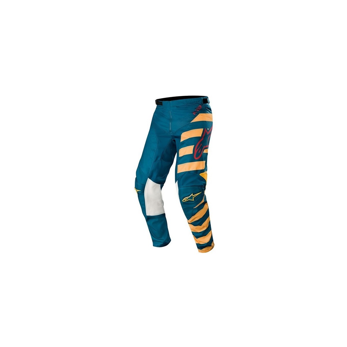 Pantalon Alpinestars Racer Braap Bleu Pétrole/Beige/Bordeaux 