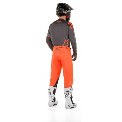 Pantalon Alpinestars Racer Braap Gris Orange Fluo 