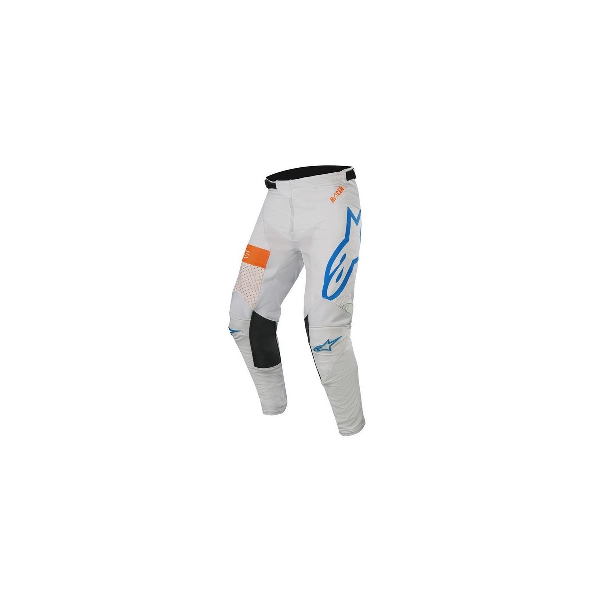 Pantalon Alpinestars Racer Tech Atomic Gris Clair/ Bleu/ Orange Fluo 