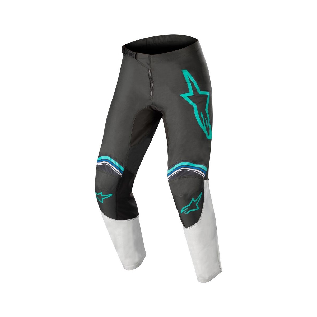 Pantalon Alpinestars Fluid Speed Anthracite Gris Clair Bleu 