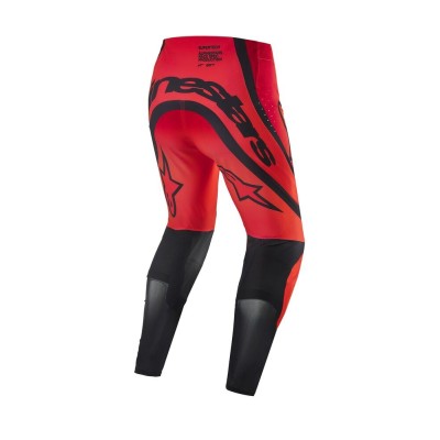 Pantalon Alpinestars Supertech Edition Limitée Ember Rouge Fluo Rouge Brillant Noir 
