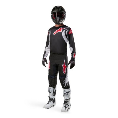 Pantalon Alpinestars Fluid Lucent Noir Blanc 