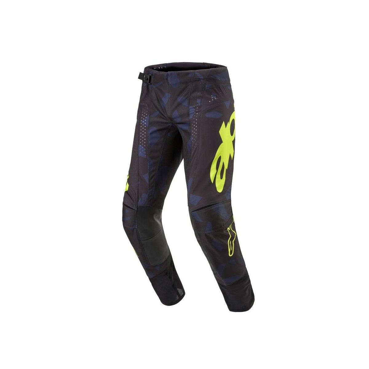 Pantalon Alpinestars Techstar Rantera Noir Marine Jaune Fluo 