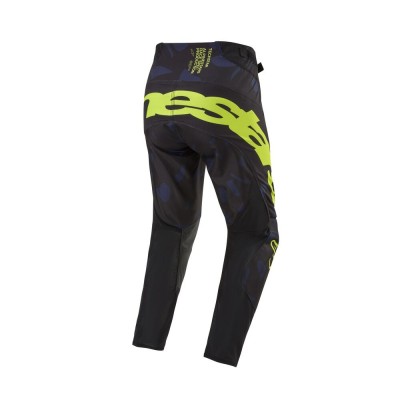 Pantalon Alpinestars Techstar Rantera Noir Marine Jaune Fluo 