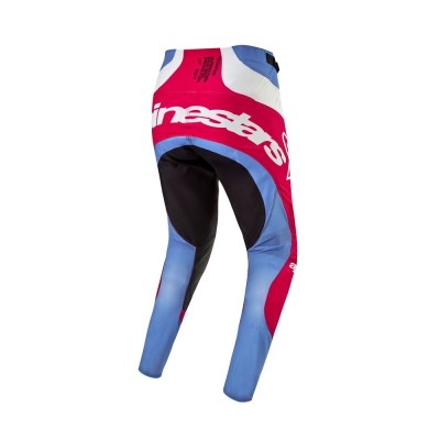 Pantalon Alpinestars Techstar Ocuri Bleu Clair Rouge Mars Blanc 