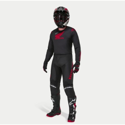 Pantalon Alpinestars Honda Racer Iconic Noir Rouge 