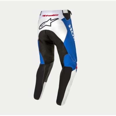 Pantalon Alpinestars Honda Racer Iconic Blanc Bleu Rouge 