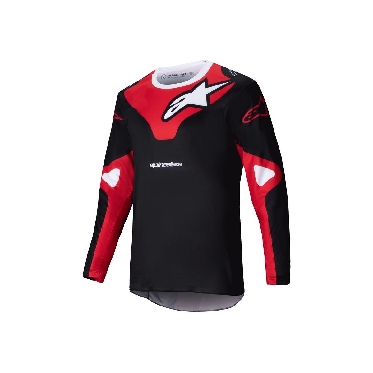 Maillot Enfant Alpinestars Racer Veil Noir Rouge Brillant 