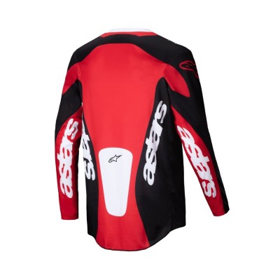 Maillot Enfant Alpinestars Racer Veil Noir Rouge Brillant 