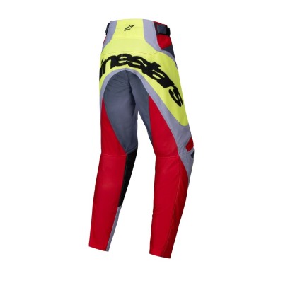 Pantalon Enfant Alpinestars Racer Melt Rouge Brillant Gris 