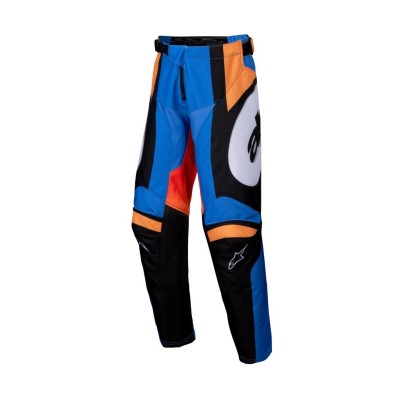 Pantalon Enfant Alpinestars Racer Melt Orange Bleu 