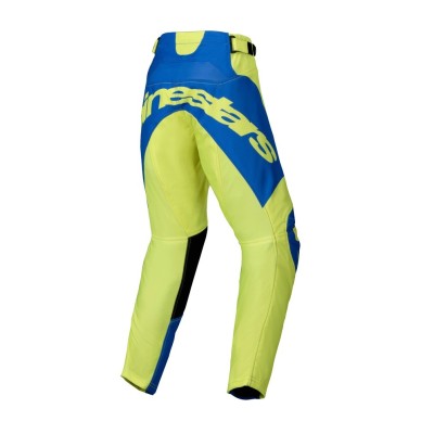 Pantalon Enfant Alpinestars Racer Veil Jaune Fluo Bleu 