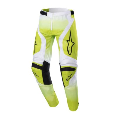 Pantalon Enfant Alpinestars Racer Push Jaune Fluo Blanc 
