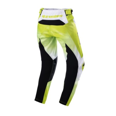 Pantalon Enfant Alpinestars Racer Push Jaune Fluo Blanc 
