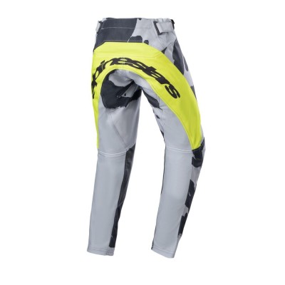 Pantalon Enfant Alpinestars Racer Tactical Gris Camo Jaune Fluo 