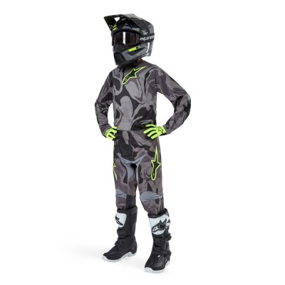 Pantalon Enfant Alpinestars Racer Tactical Gris Camo Magnet 
