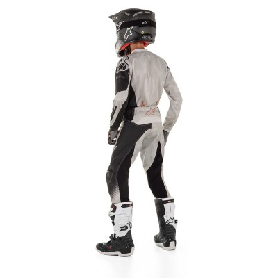 Pantalon Enfant Alpinestars Racer Factory Gris Noir Or 