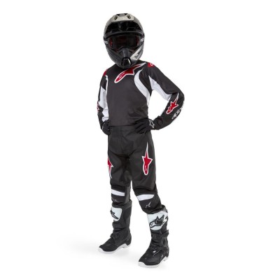Pantalon Enfant Alpinestars Racer Lucent Noir Blanc 