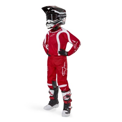 Pantalon Enfant Alpinestars Racer Lurv Rouge Mars Blanc 