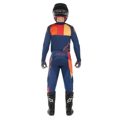 Maillot Alpinestars Techstar Venom Bleu Foncé/ Rouge/ Mandarine 