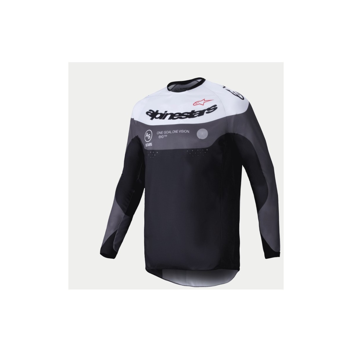 Maillot Alpinestars Enduro Pro-Dura Noir Magnet Blanc 