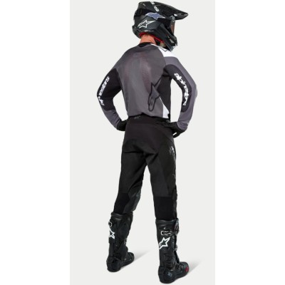 Maillot Alpinestars Enduro Pro-Dura Noir Magnet Blanc 