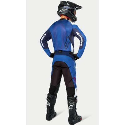 Maillot Alpinestars Enduro Pro-Dura Bleu Marine Bleu Blanc 
