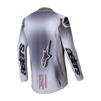 Maillot Alpinestars Supertech Maker Argent Noir 