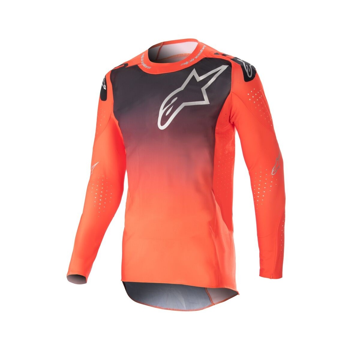 Maillot Alpinestars Supertech Risen Hot Orange Noir 
