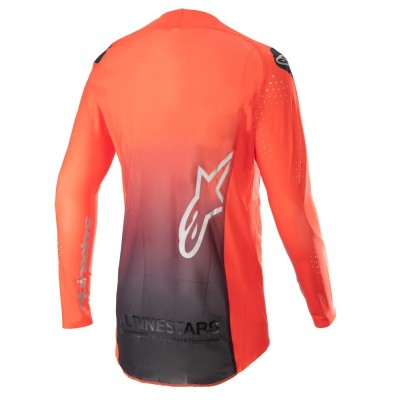 Maillot Alpinestars Supertech Risen Hot Orange Noir 