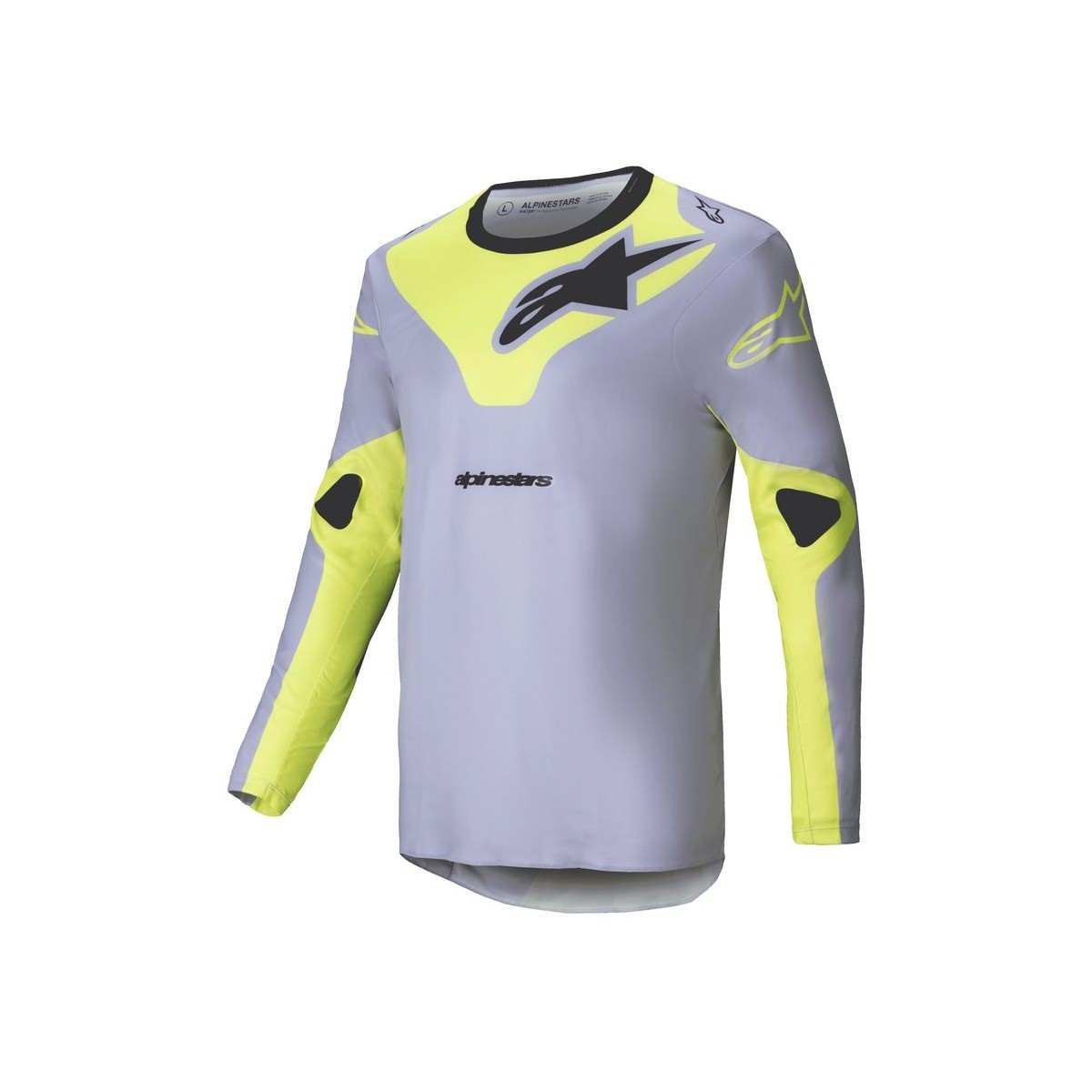 Maillot Alpinestars Racer Veil Gris Jaune Fluo 