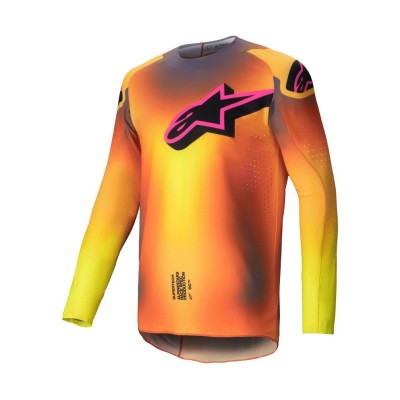Maillot Alpinestars Supertech Lipan Jaune Rose 