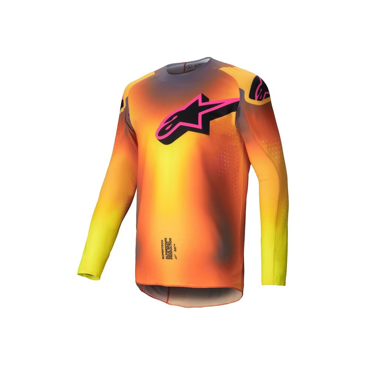 Maillot Alpinestars Supertech Lipan Jaune Rose 
