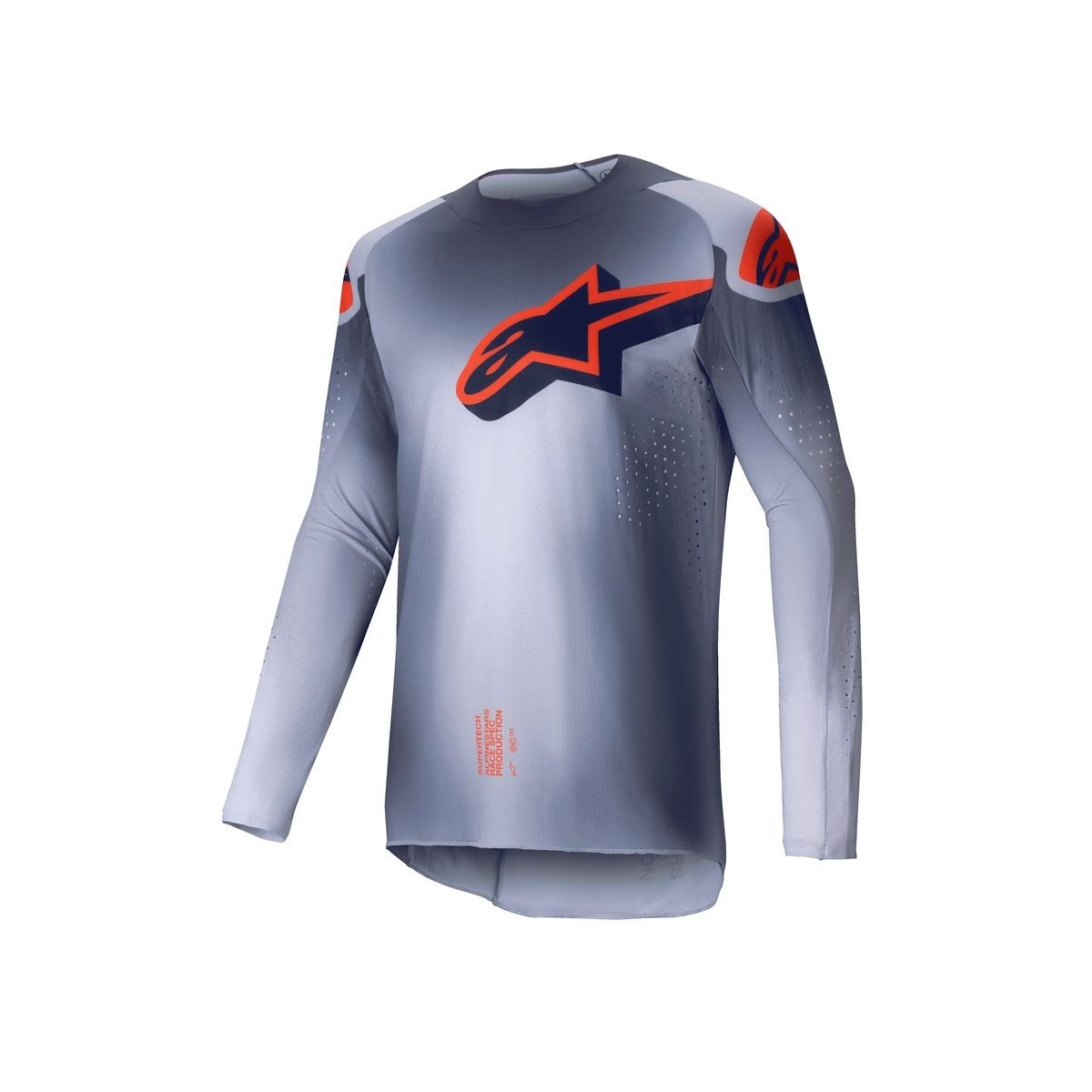Maillot Alpinestars Supertech Lipan Gris Orange Fluo 