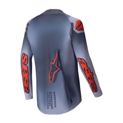 Maillot Alpinestars Supertech Lipan Gris Orange Fluo 