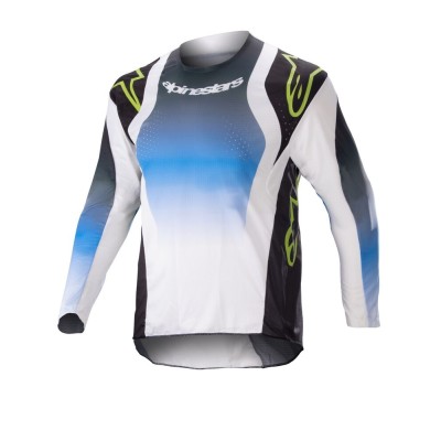 Maillot Alpinestars Techstar Push UCLA Nightlife Bleu Blanc 