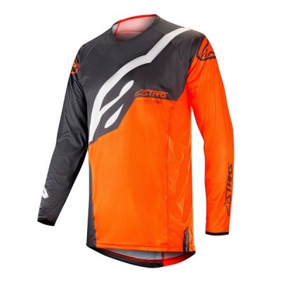 Maillot Alpinestars Techstar Factory Anthracite Orange Fluo 