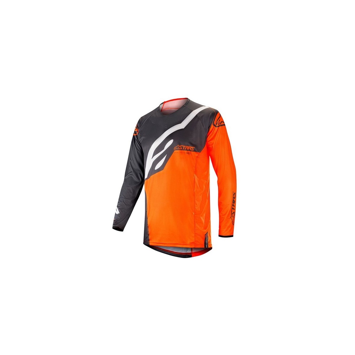 Maillot Alpinestars Techstar Factory Anthracite Orange Fluo 