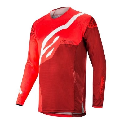Maillot Alpinestars Techstar Factory Rouge Bordeaux 